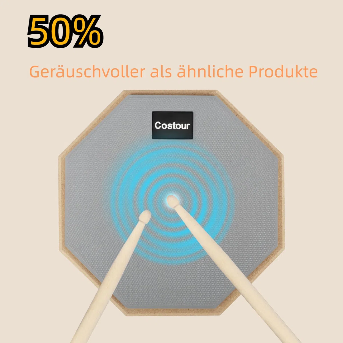 Gummi Drum Practice Pads übungspad kit 55-90cm Verstellbarer Bügel 8 Zoll schlagzeug Übungspad Drum Pad Set Mit Ständer Schlagzeug Sticks Aufbewahrungstasche für Schlagzeugern Anfängern
