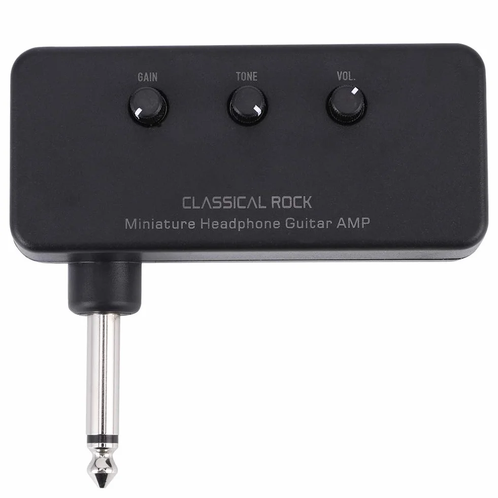 Kopfhörerverstärker, Profi Sound Tragbar Mini mit ABS Metall Gehäuse, Audioverstärker, Studioqualität for Musiker, Studio Aufnahmen, Live Bühne, Mobile Recording