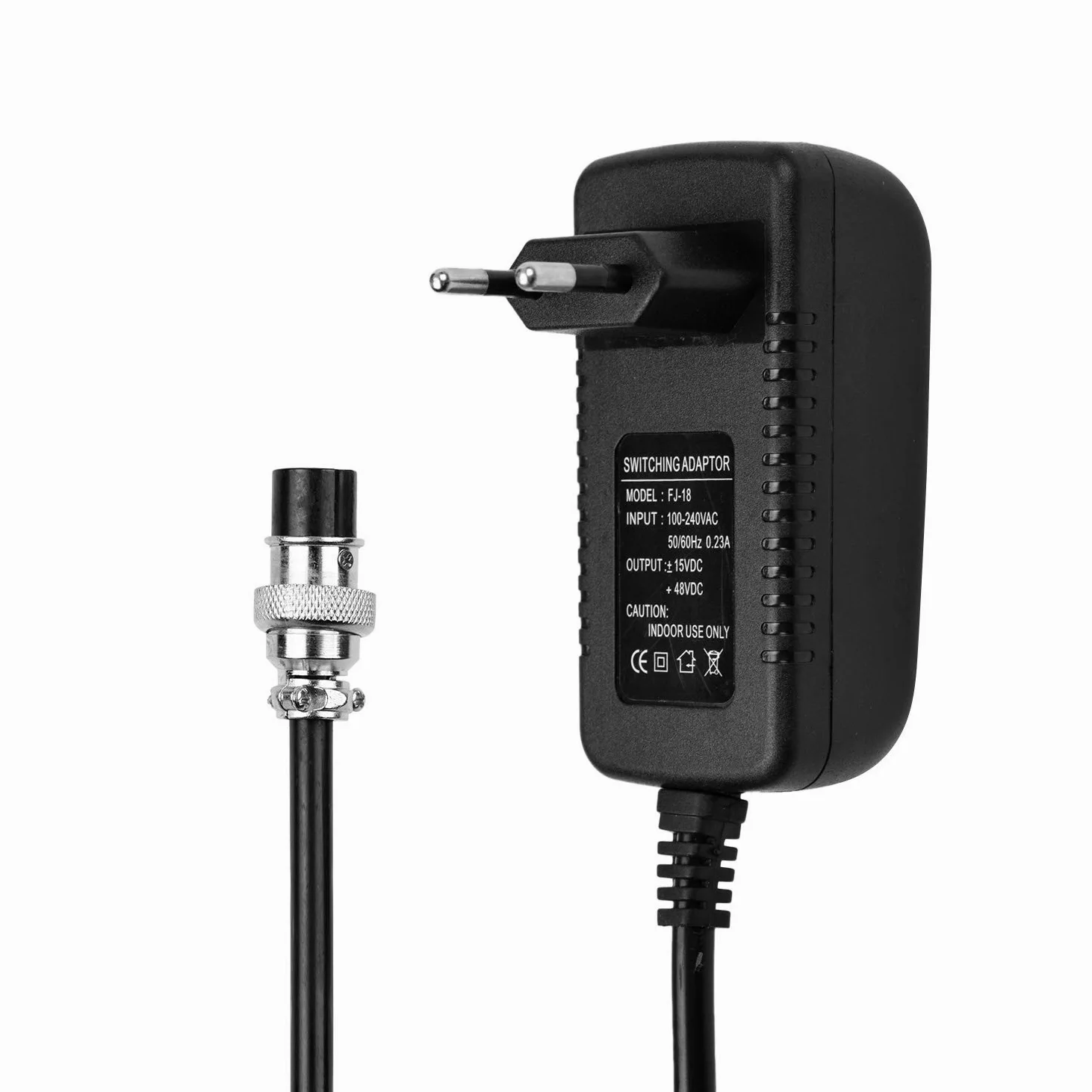 Mischpulte Mischpult Netzteil Netzteil 15V 230mA Universeller 4-poliger runder Anschluss für 16 Kanäle oder weniger Mischkonsolen Ersatzzubehör 100-240V Eingang EU-Stecker
