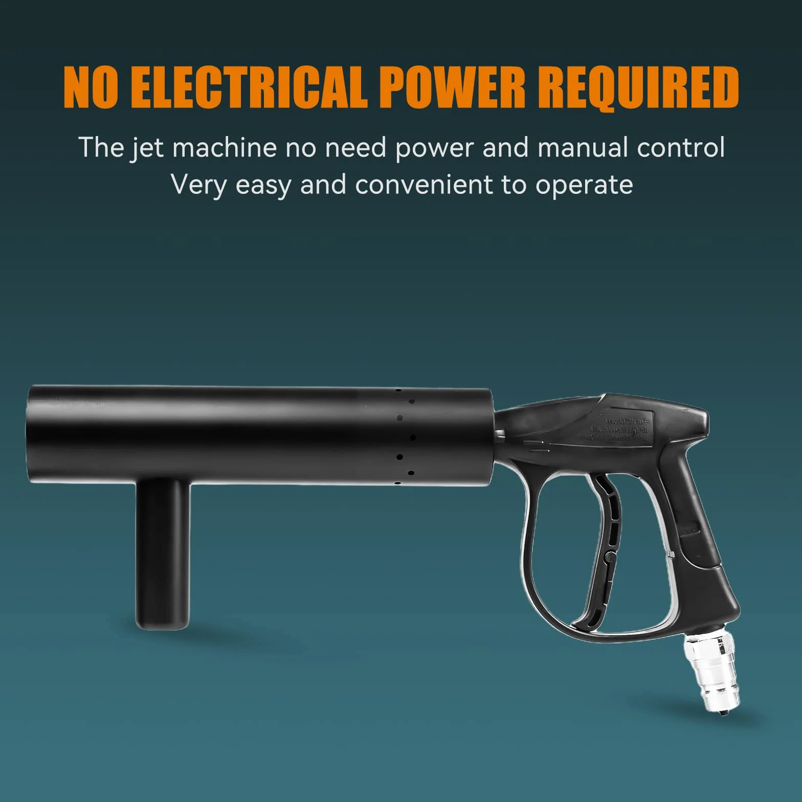 Mini Handgehaltene CO2-Jet-Maschine, Dj CO2-Gun, Upgraded No Ice Residue Lower Noise Stage Effect CO2 Machine Jet, with 3m Free Hose