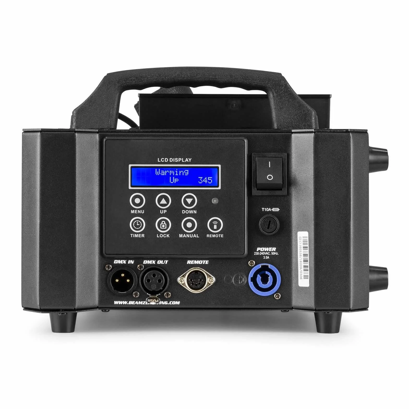 BeamZ BLAZE800 Nebelmaschine mit Lichteffekt, 800 Watt, Horizontal und Vertikal, Fog Machine LED Rauchmaschine mit Funkfernbedienung, Disco Partynebel, Smoke Machine für DJs, Veranstaltungen