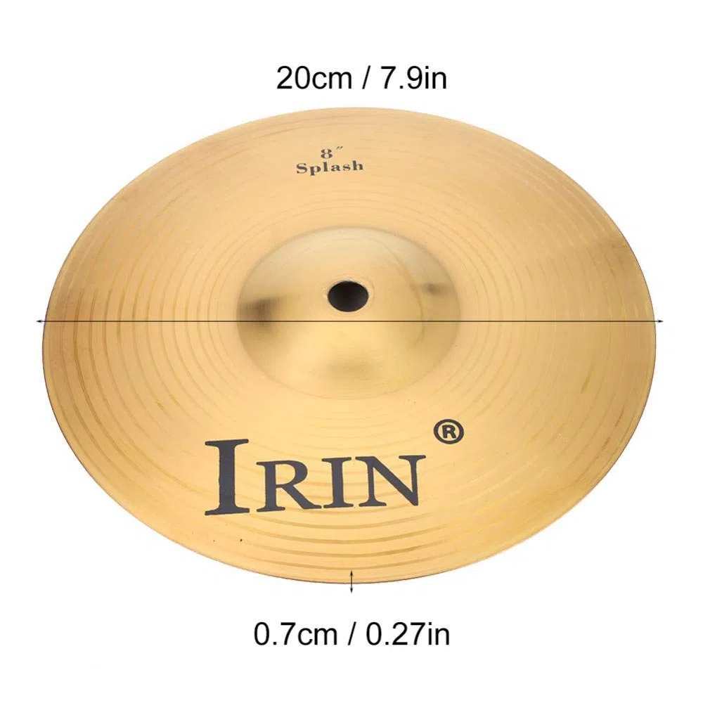 8 Zoll Becken, Hochwertiger Schlagzeug Becher mit Stabilem Klang, Drum Becken für Rock, Jazz und Professionelle Musiker