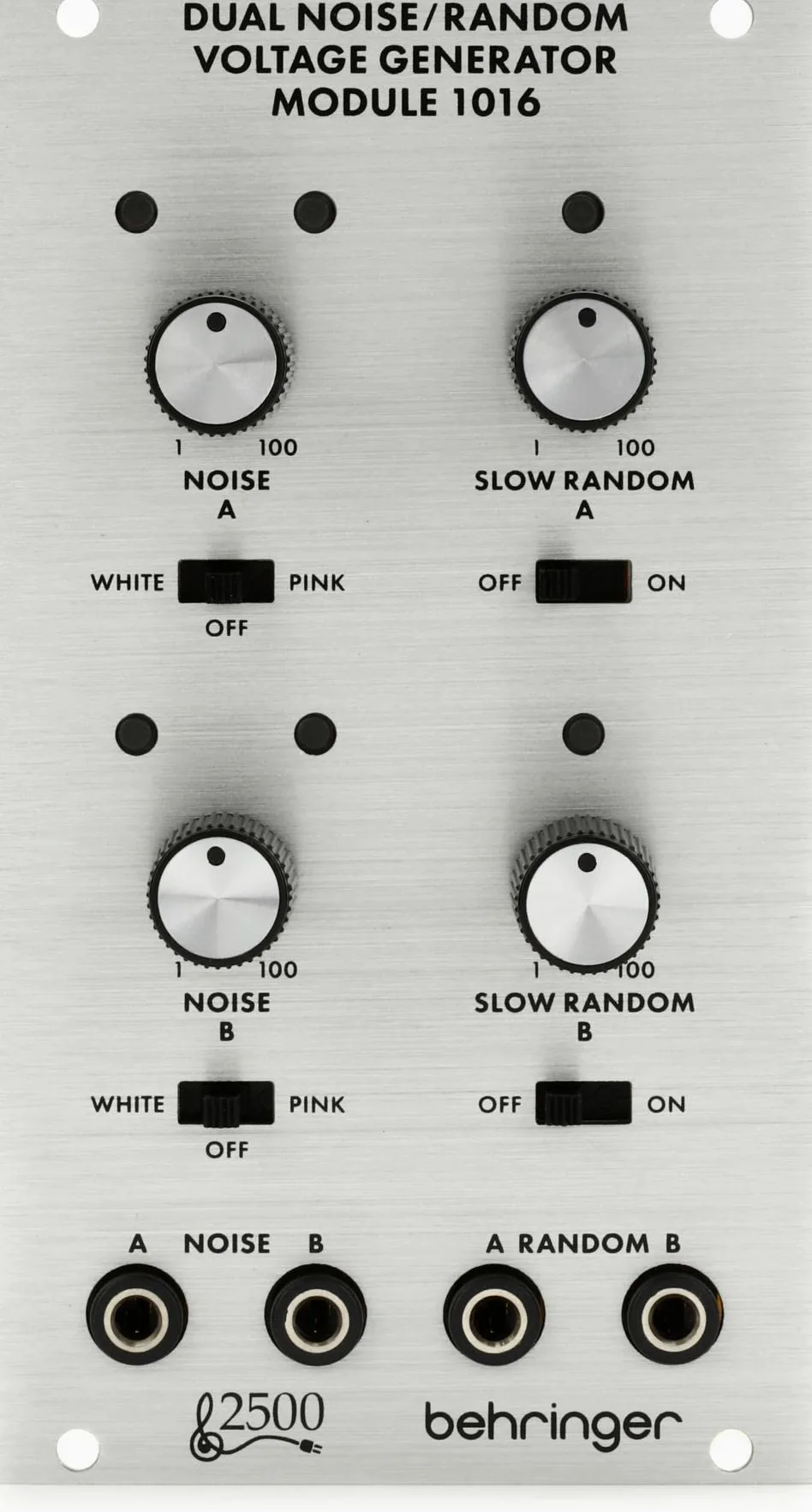 Behringer Dual Noise/Random Voltage Generator Modul 1016 Legendary 2500 Series Dual Noise Source Modul für Eurorack
