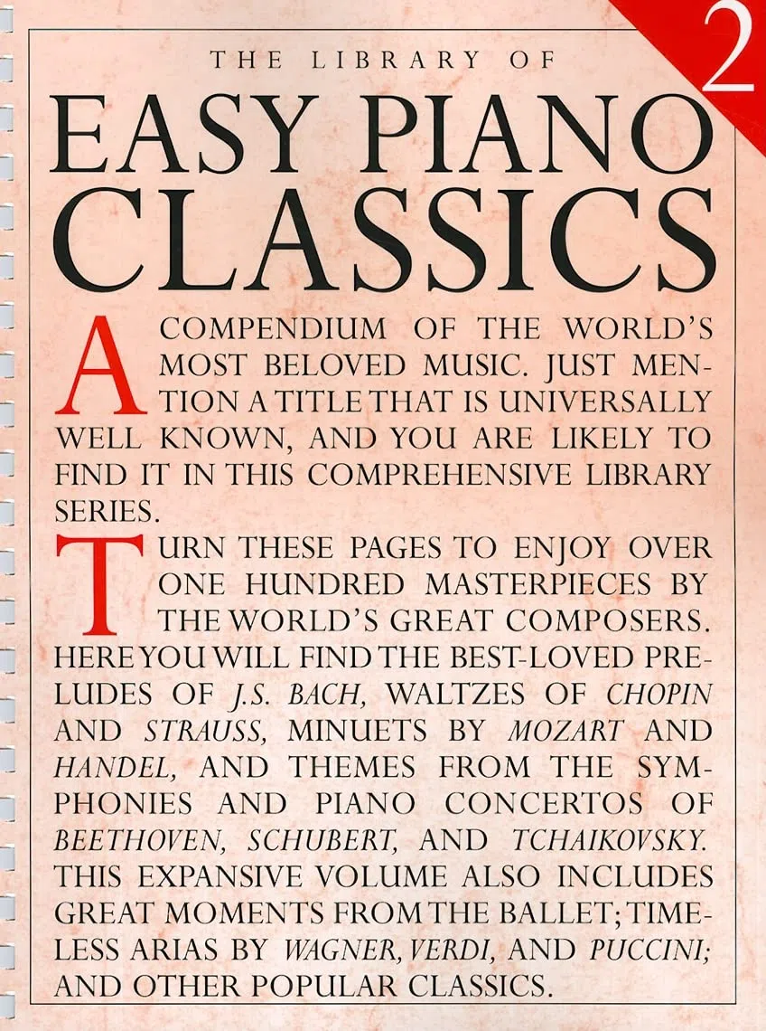 Library Of Easy Piano Classics 2. Enthält CD