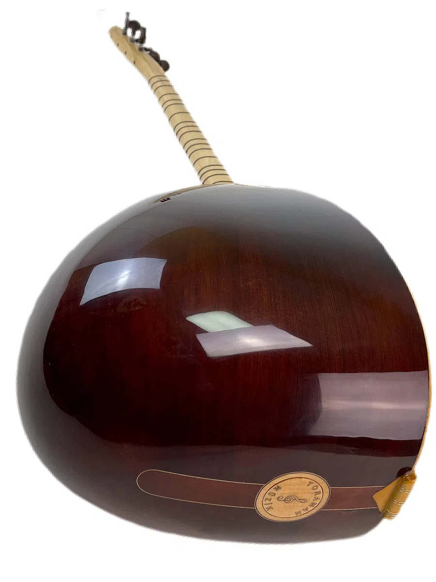 Premium Kisa Sap Ardic Baglama Saz, Noktali klavye | Premium Kurzhals Baglama Saz Wacholder, Klaviatur mit Punkten