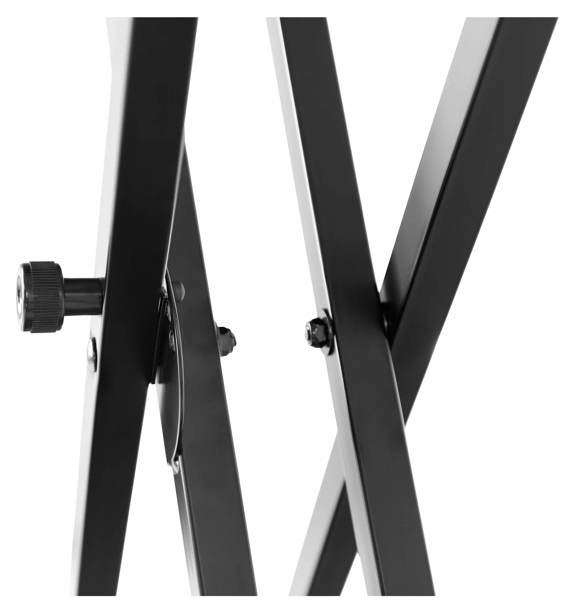 McGrey KS-200 X-Keyboardständer doppelstrebig (höhenverstellbar in 5-Stufen, klappbar, stabil) schwarz