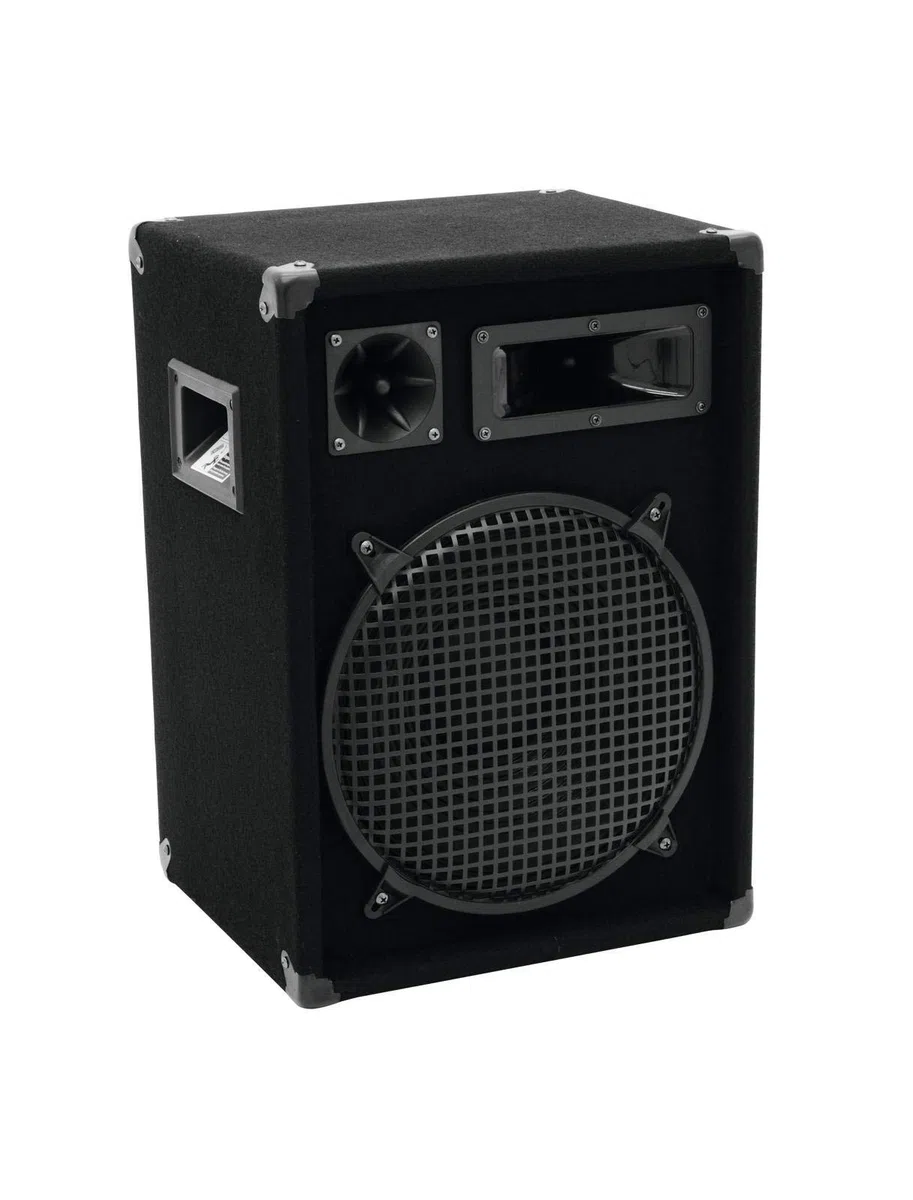 OMNITRONIC DX-1222 3-Wege Box 600 W | Robuste Full-Range-Box mit 12" Tieftöner und 600 Watt Leistung | 1 Stück