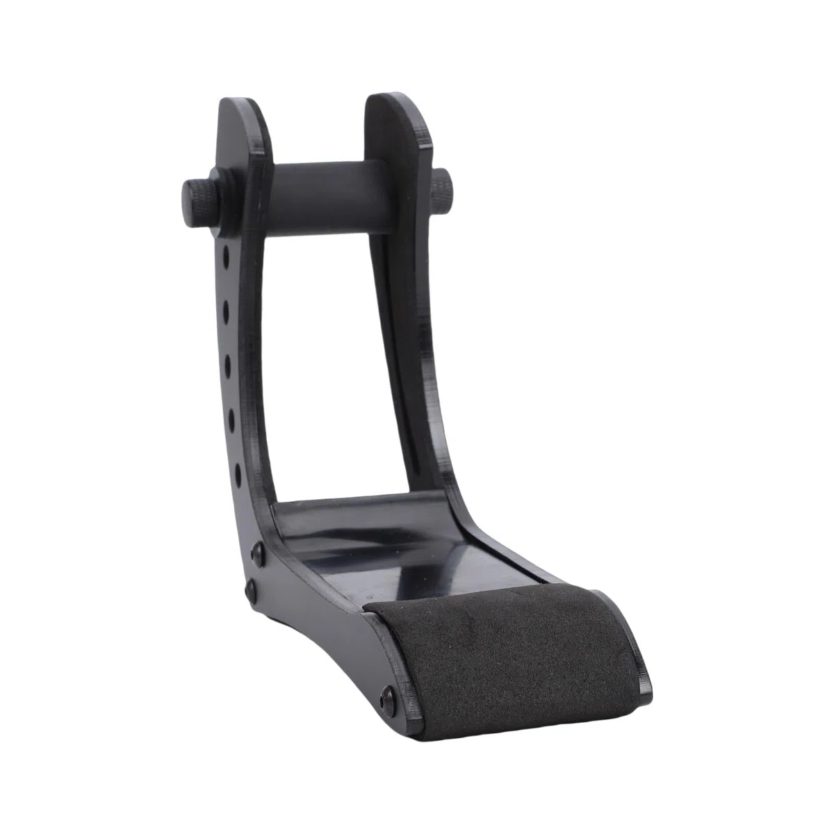 E-Gitarren-Stützständer, Stabile Acryl-Klemme, 6-fach Höhenverstellbarer Halter für 35–55 Mm Beinstütze, Universeller Bodenständer für E-Gitarristen (BLACK)