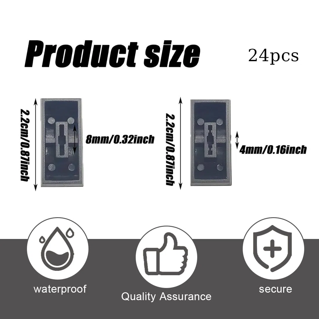 24 Stück Fader Knöpfe Faderknopf Aufnahme Mixer Straight Slide Potentiometer Bunte Fader Caps slider kappe Fader Pioneer für DJ Mixer die Lautstärkeregelung der Gitarrenkonsole
