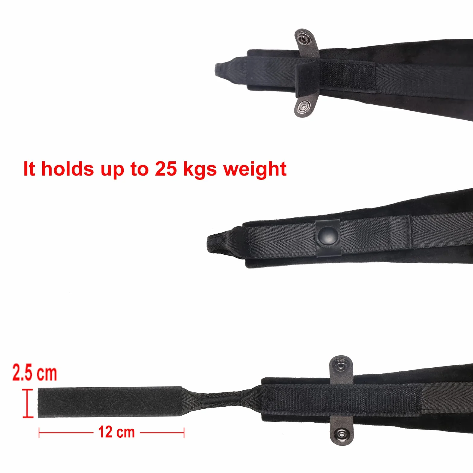 Rayzm Akkordeon Schultergurte/Akkordeongurt/Akkordeon Schulterriemen/Akkordeon Trageriemen, Verstellbare Schultergurte für Akkordeons, 6cm Breit * 1cm dicker weicher Samt für komfortables Spielen