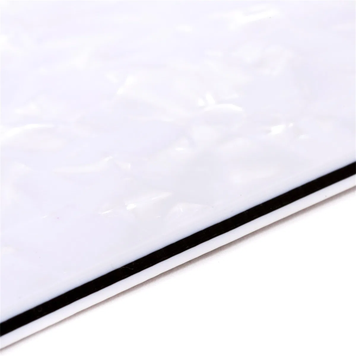Musiclily 435x290mm Schlagbrett Rohling Material Pickguard Blank für Strat Tele E-Gitarre und Bass, 4-lagig White Pearl
