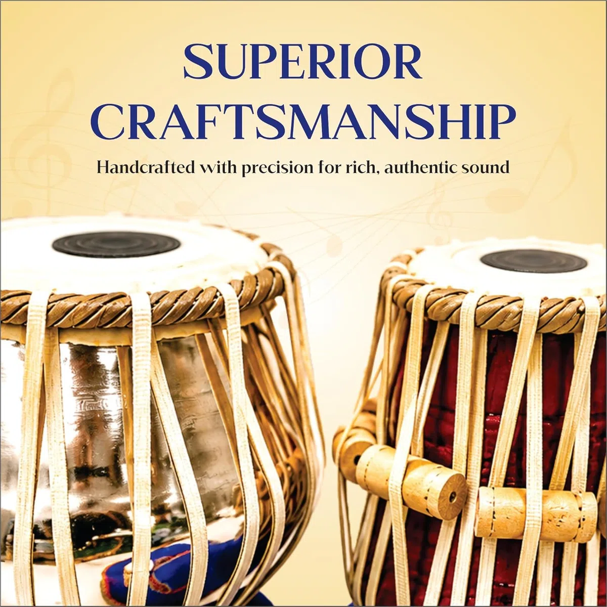 Steel Tabla Set, Basic Tabla Drums Set, Steel Bayan, Dayan mit Hammer, Kissen und Bezug - Perfekte Tablas für Schüler und Anfänger und Profis, Indisches Musikinstrument Tabla Set