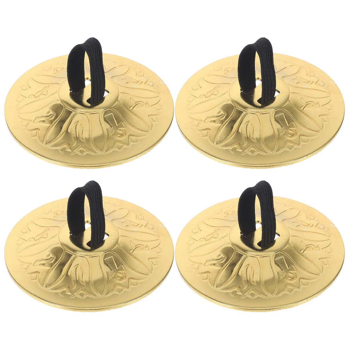Toyvian Bauchtanz Fingerzimbeln Kupfer 2 Paare Kleine Finger-Becken Musikinstrument Kinder Percussion Set Für Tanzunterricht Aufführungen Und Unterhaltung
