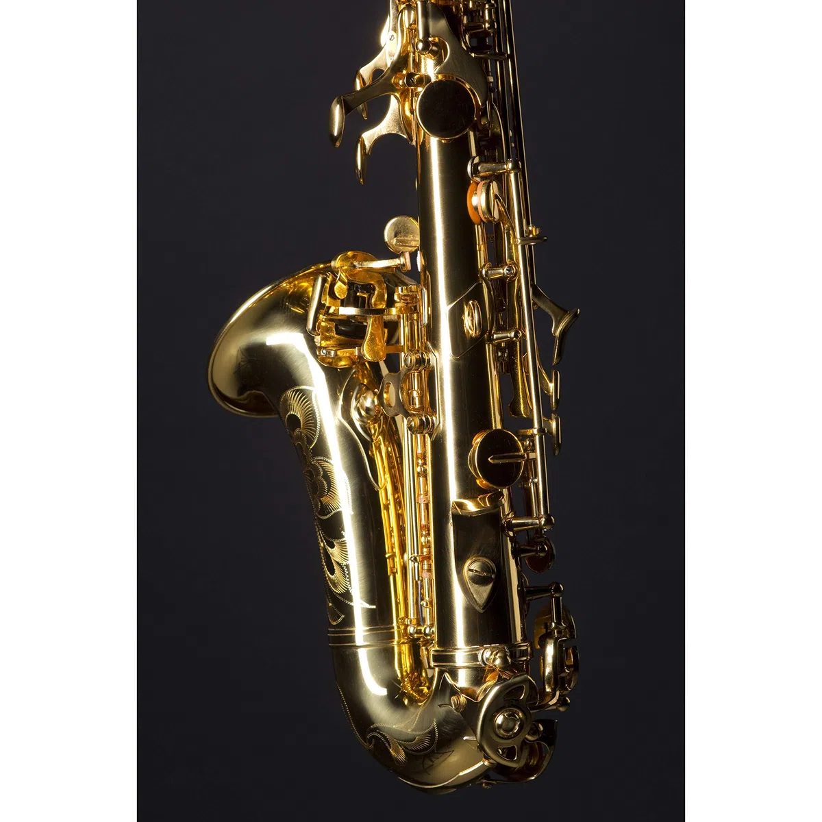 Monzani MZSC-233 Sopransaxophon, Bb Stimmung, Messing Mechanik, Goldlack Finish, Inklusive Mundstück und Hardcase, Ergonomische Mechanik, Ausgewogener Klang, Italienische Polster und Federn, 1.44kg