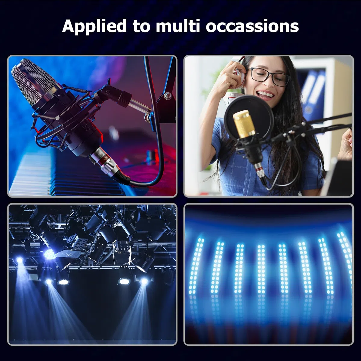 XLR Kabel 5m 2 Pack, Mikrofon XLR Symmetrisch Audio Verlängerungskabel, 3-poligen Adapter XLR Stecker auf Buchse Kabel für Studio-Recorder, Mikrofon, Mixer, Lautsprechersystem