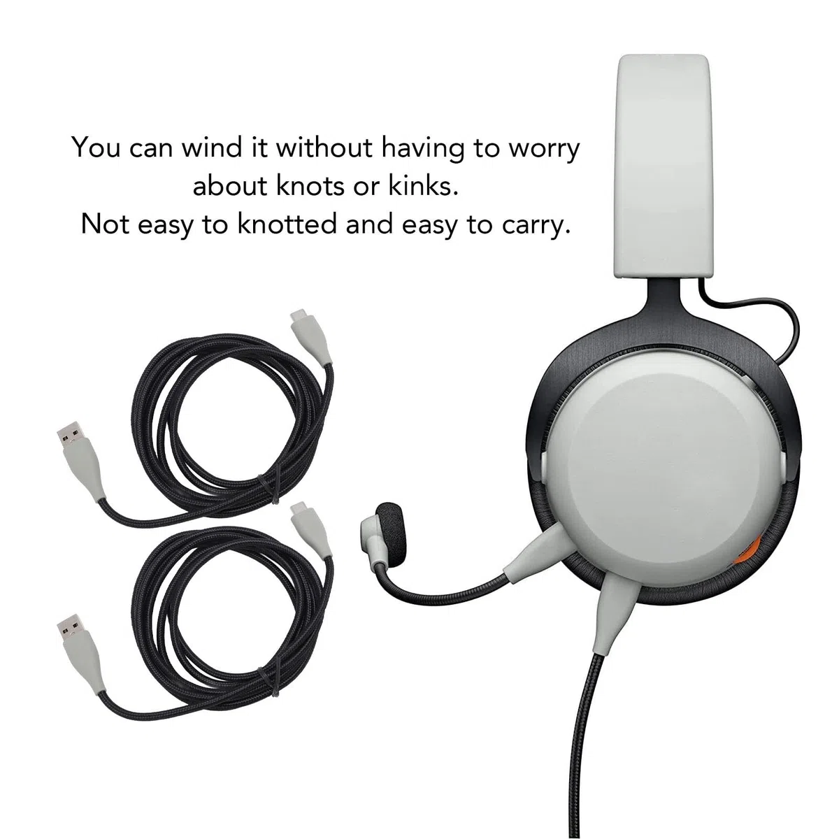 Für MMX150 OFC -Kopfhörerkabel -Ersatztyp C Zum USB -Audiokabel Für MMX150 -Kopfhörerkabel - 2M / 6,56ft