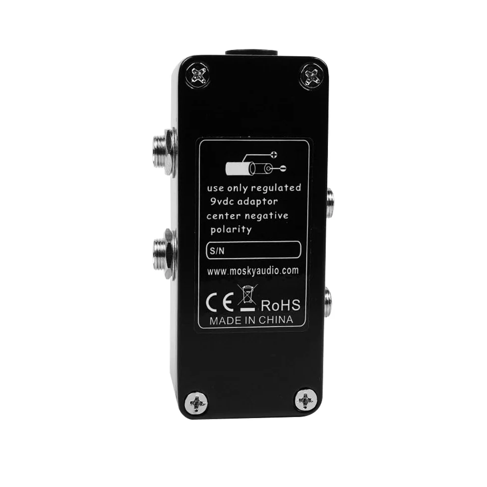 Robuster Mini-Loop-Umschalter aus Metall mit True Bypass für Musikinstrumente. Langlebiger Effekt-Loop-Selektor. Einstellbare Signalführung für Gitarristen und Musiker.