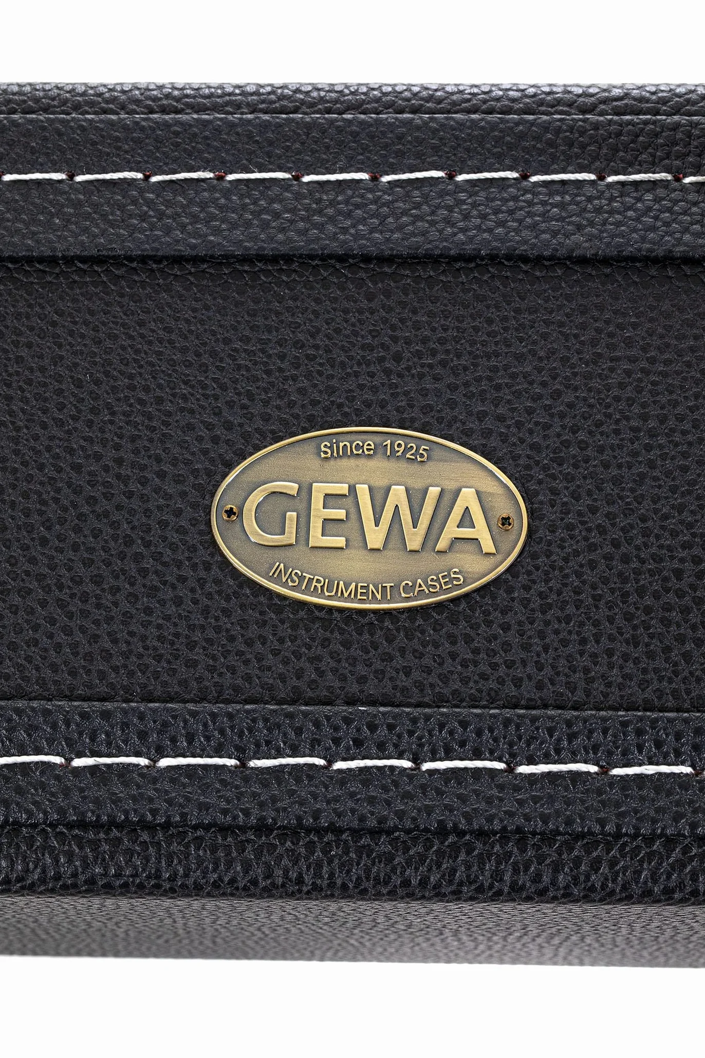 GEWA Gitarrenetui ES335 Semi Akustik Flat Top Economy - Holzkern - flacher Deckel - mattschwarzer Kunstlederbezug - verchromte Schlösser - Zubehörfach - innen schwarzer Samt - Kunststoff-Griff
