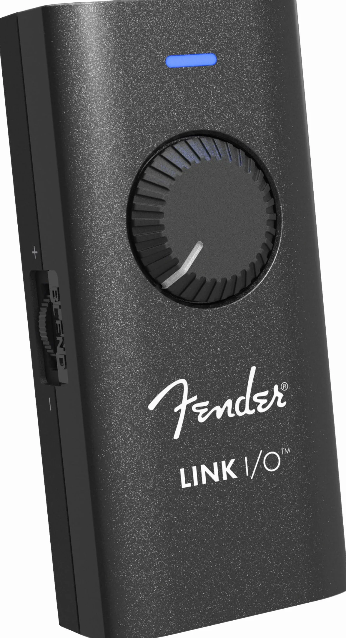 Tragbares USB-C-Audio-Interface Fender Link I/O, geeignet für E-Gitarre, passt in Ihre Tasche, bietet makellosen, bidirektionalen Ton über USB-Verbindung