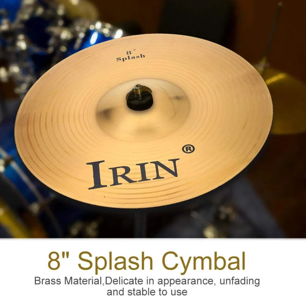 8 Zoll Becken, Hochwertiger Schlagzeug Becher mit Stabilem Klang, Drum Becken für Rock, Jazz und Professionelle Musiker