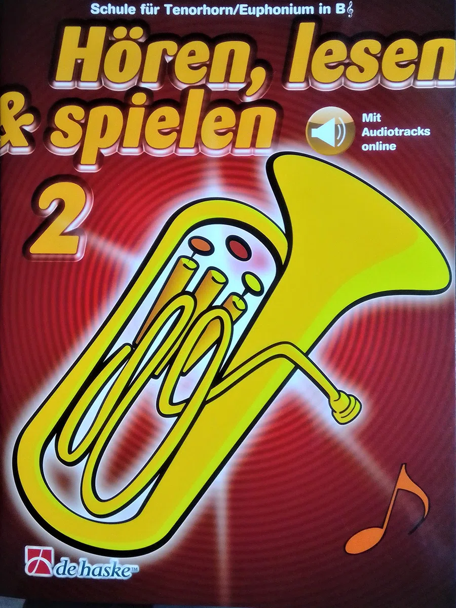 Hören, Lesen & Spielen - Schule für Tenorhorn / Euphonium in B TC Band 2 (mit Online-Audio) Lehrgang ISBN 9789043161886 Baritone + Pflegetuch aus Mikrofaser
