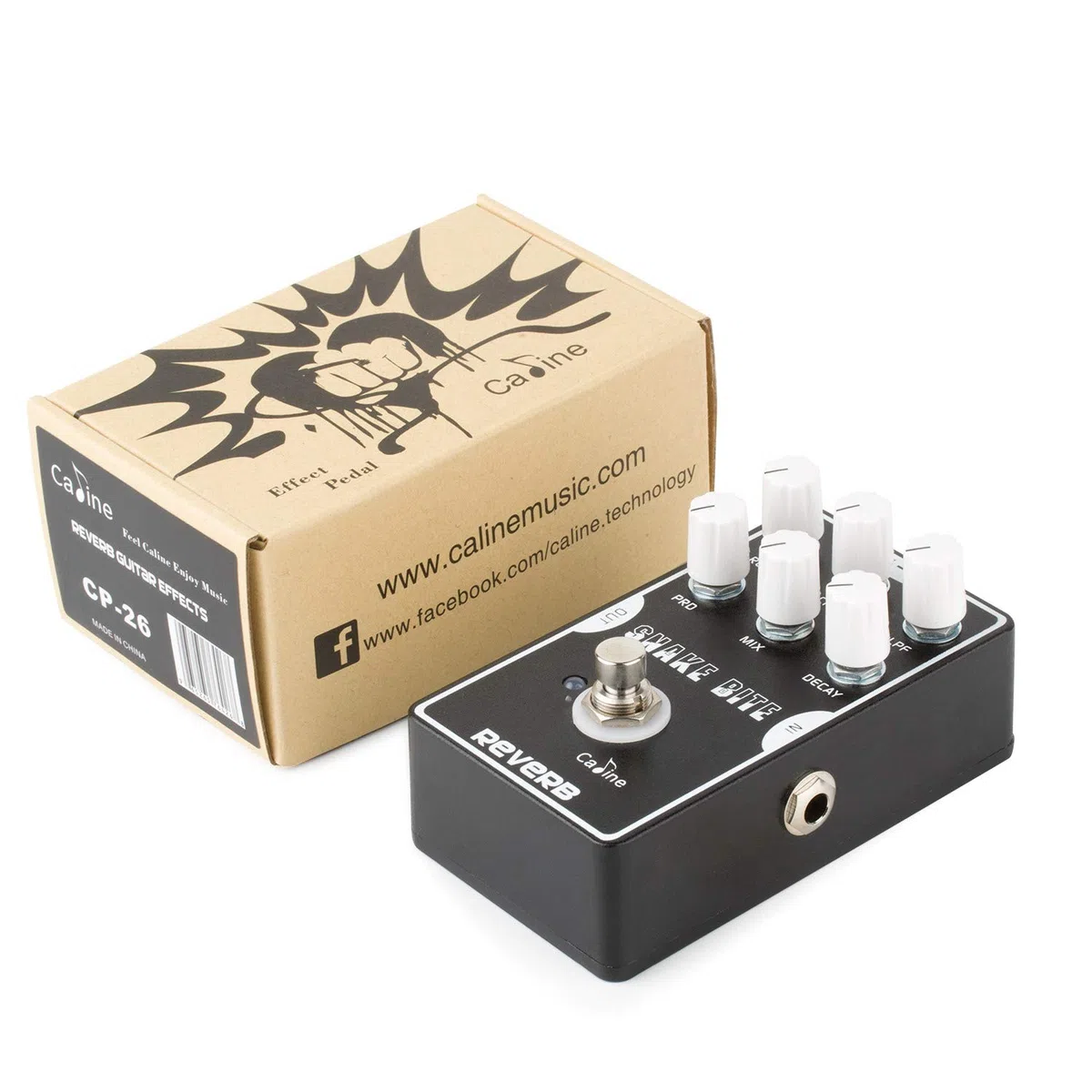 Caline CP-26 REVERB Gitarre Effektpedal Aluminiumlegierung-Gehäuse True Bypass, 113*63*35mm