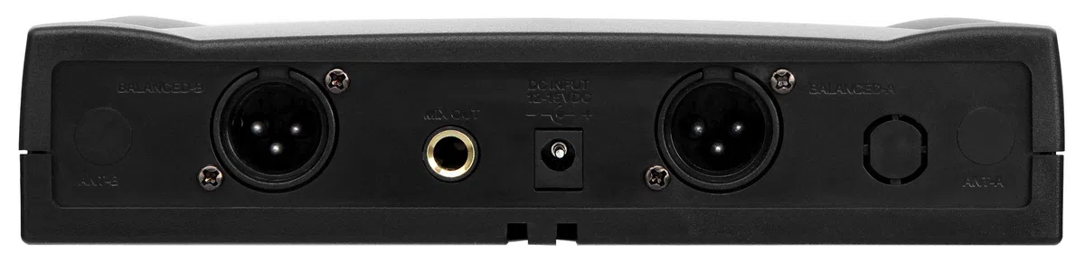 McGrey UHF-2V Dual Funk Mikrofon Set mit 50m Reichweite (Wireless Komplettset mit 2 x Handmikrofon, Betriebsdauer ca. 8 Stunden, 6,3mm Klinke Ausgang) schwarz