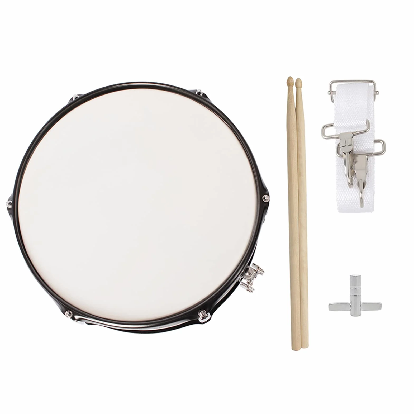 Trommel Professionelles Snare Drum Head 14 Zoll mit Drumstick Trommel Schlüsselband für Schüler-Band