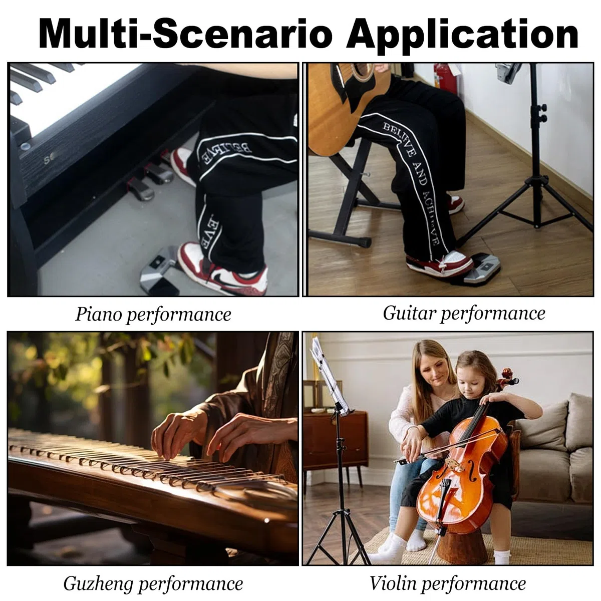 Bluetooth Page Turner Pedal,Bluetooth Fußschalter,Drahtloser Page Turner,Geräuschloses Fußpedal zum Seitenumblättern für PC,Musik Lese Controller für Noten & Präsentationen