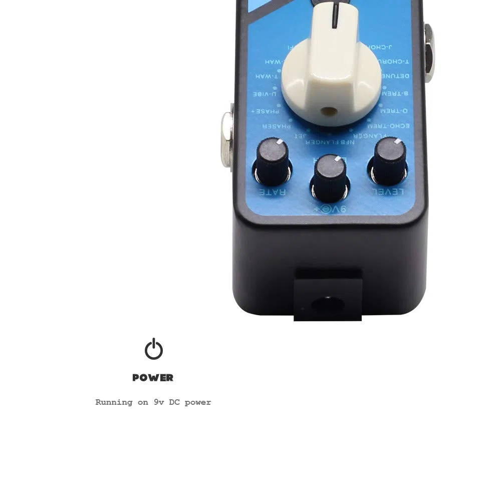 Valeton Coral Mod II Digital Modulation Chorus Flanger Phaser Univibe Tremolo Lofi Multi-Effekt Gitarre Bass Pedal