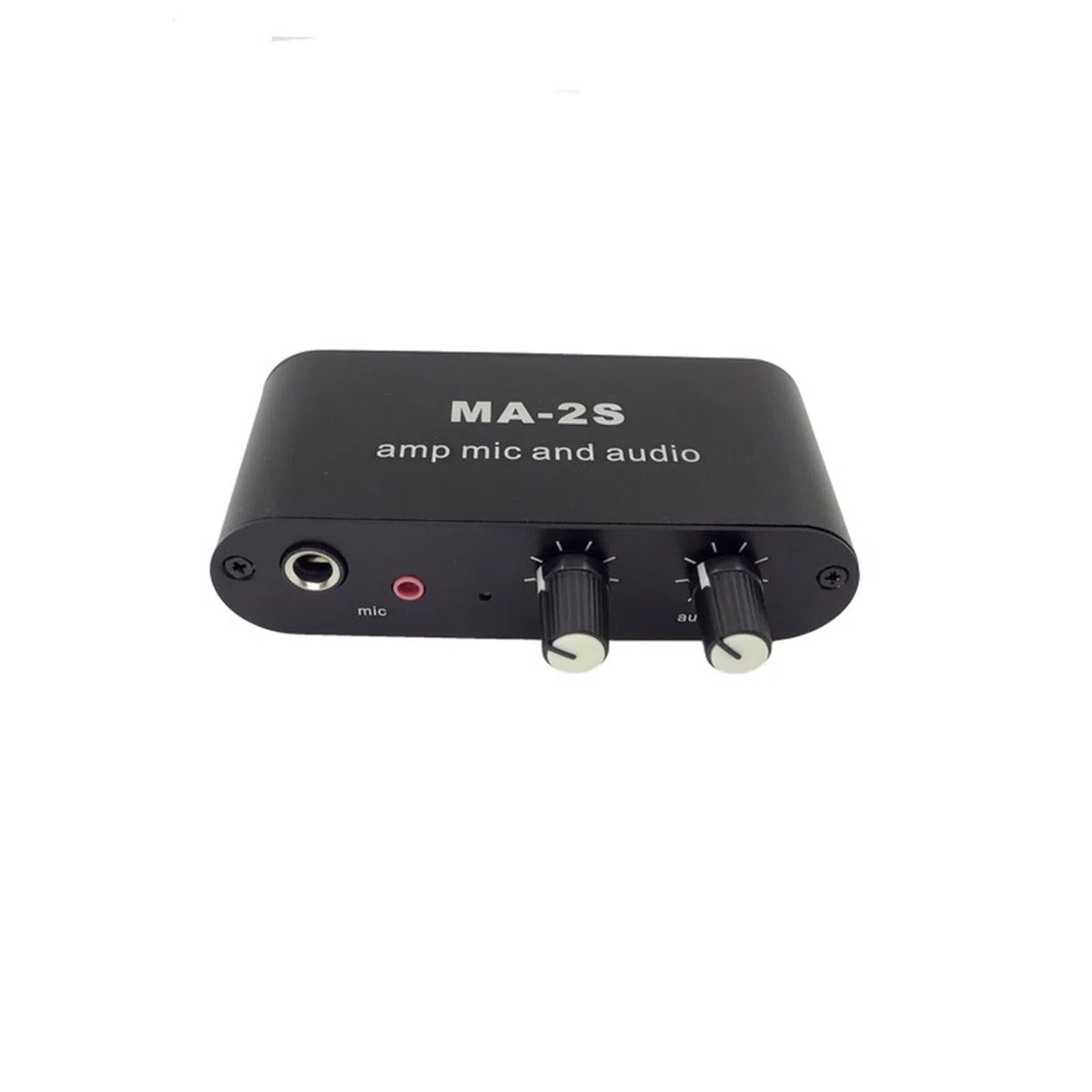 Hochgewinnter 75 Fach Dynamisches Mikrofonverstärker Kleines Design MA2S Preamp Unterstützt 6 5 Mm 3 5 Mm Eingangskompatibilität