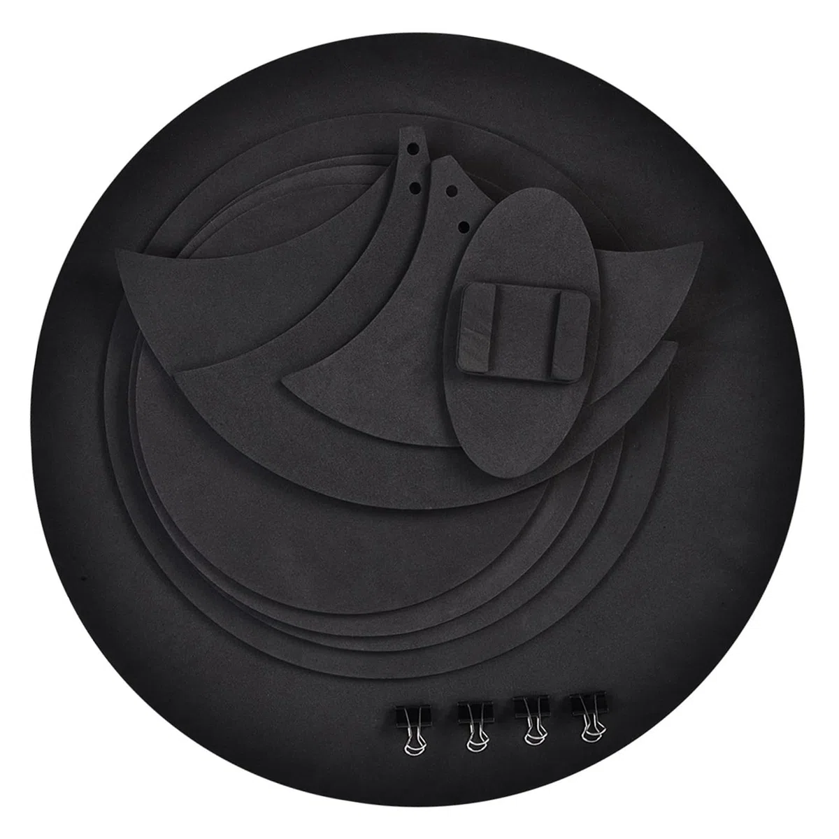 Drum Practice Pads, Drum Practice Pad, TrommelschalldämpferDrum-Pad10 StückStummes Schalldämpfer-TrommelnÜben Sie Pad-BassdrumsRuhiger Ton aus Schwarz