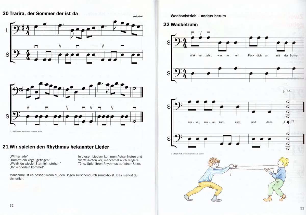 Violoncelle avec Plaisir et ruban Hugo 1/Violoncelle école s'adresse à la simple et de Cours En Groupe avec des enfants de 5-10 ans. [avec cœur note pince]