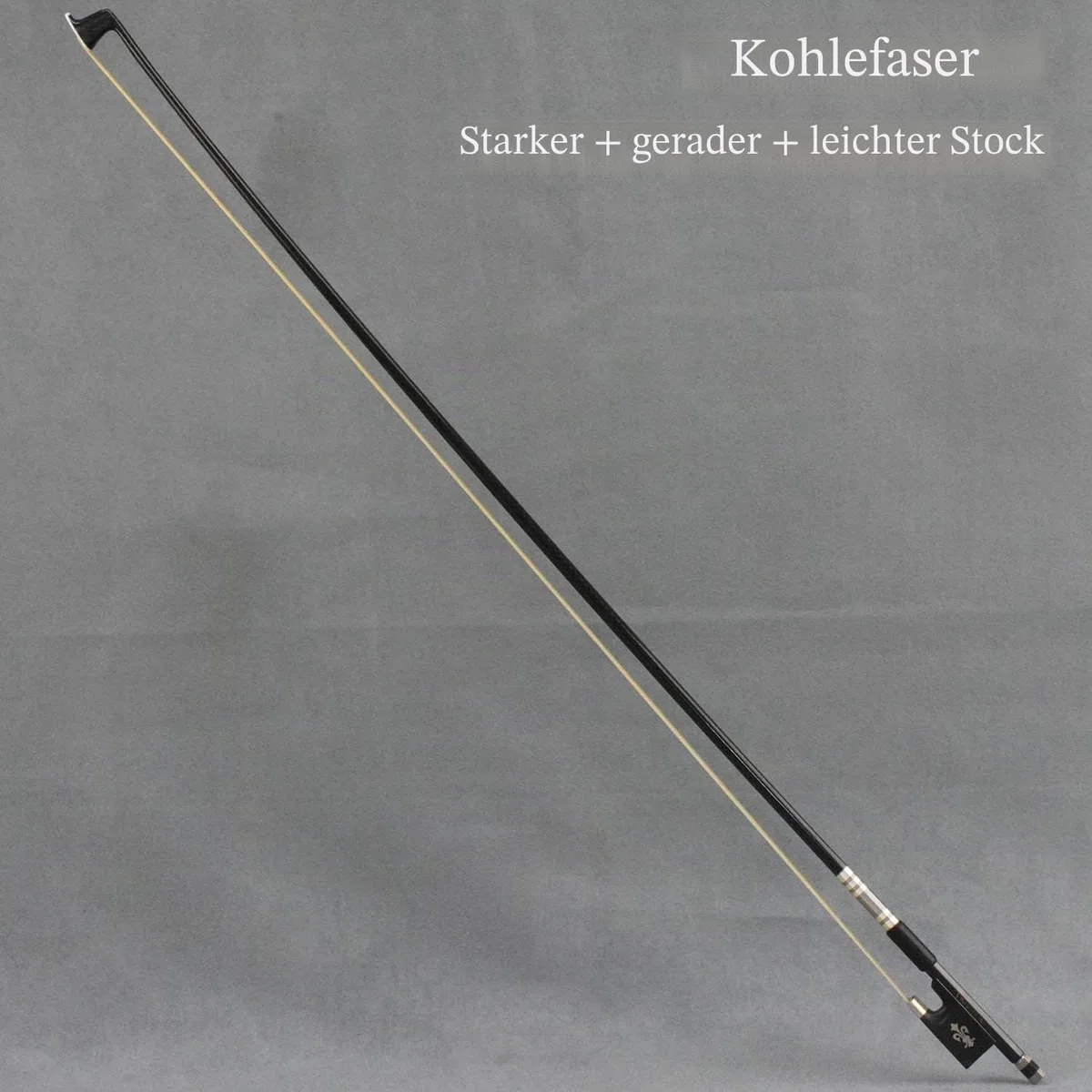 4/4 Größe New Textured Carbonfiber Geigenbogen Beliebtes Modell Gut ausgewähltes Rosshaar aus der Mongolei für Profispieler Elegantes Design