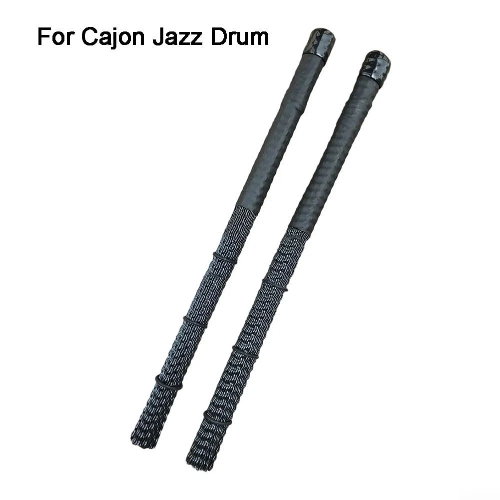 SPORTARC Drum Brushes, Nylon Rod Drum Brushes, Jazz Drum Brush, Professional Jazz Drum Brush Rod Percussion Parts (Schwarz)