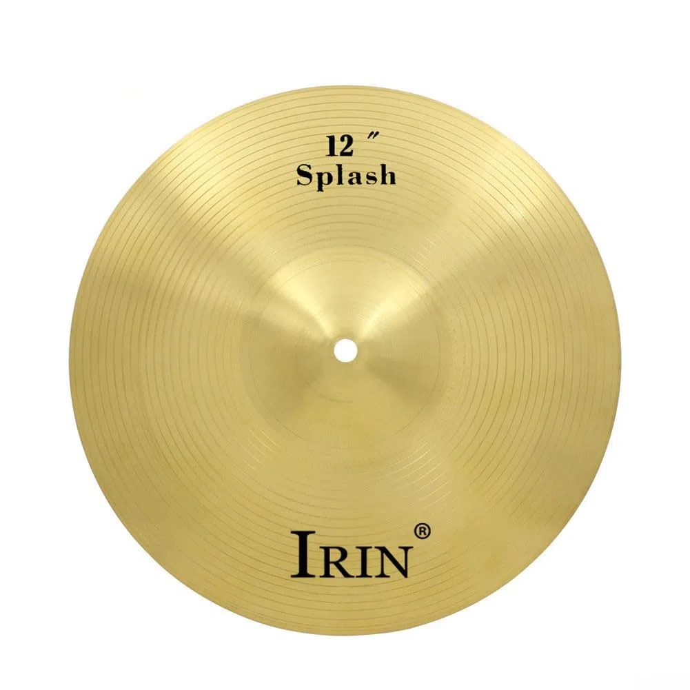 SPORTARC Brass Cymbals Percussion Splash Crash Hi-Hat Becken Frame Drum Becken für Anfänger Profispieler 12", 1401009410