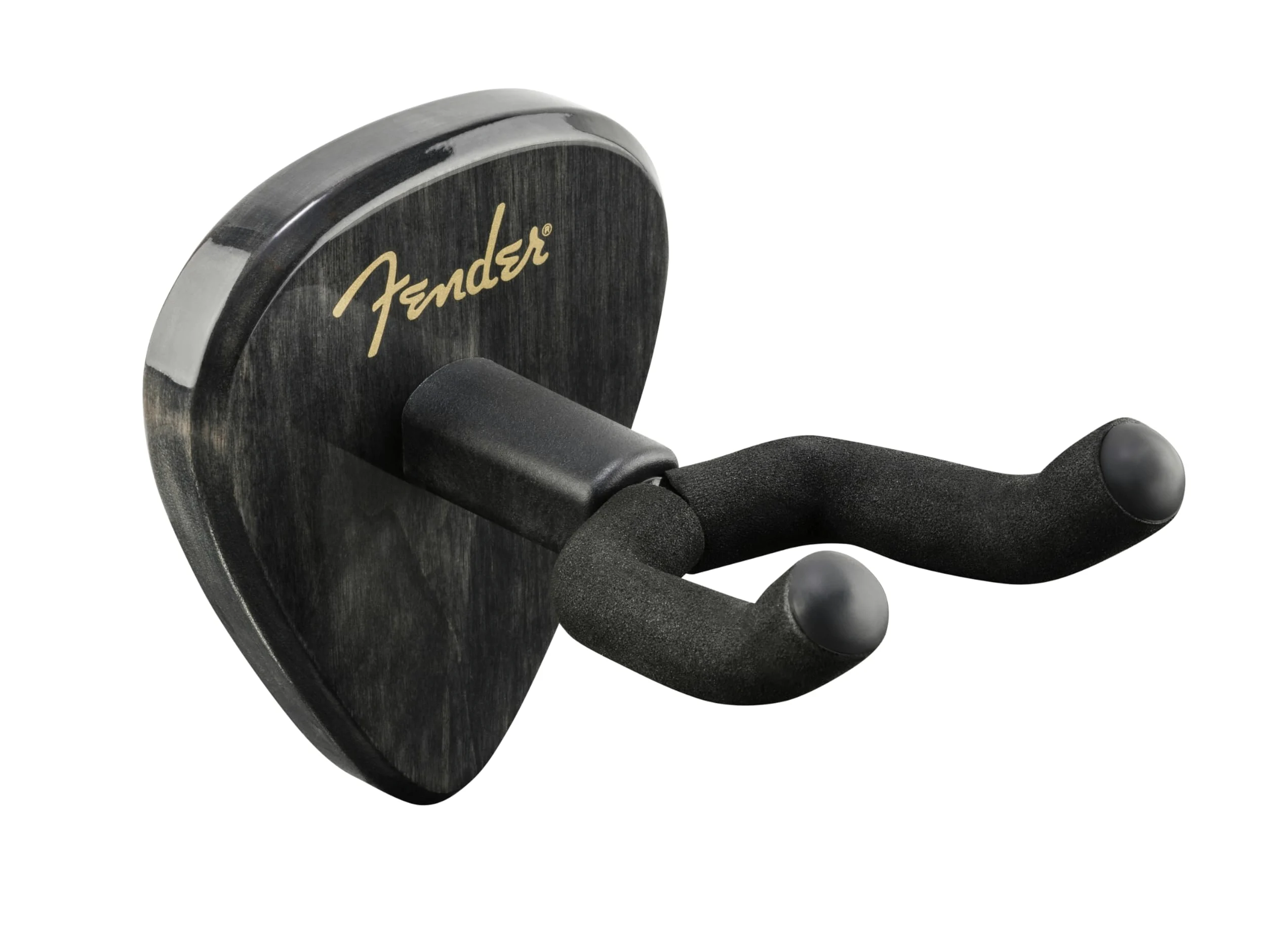 Fender Classic 351 Gitarren Wandhalter, Gitarrenhalterung, Wandhalter für E Gitarre und Akustikgitarre, Schwarz