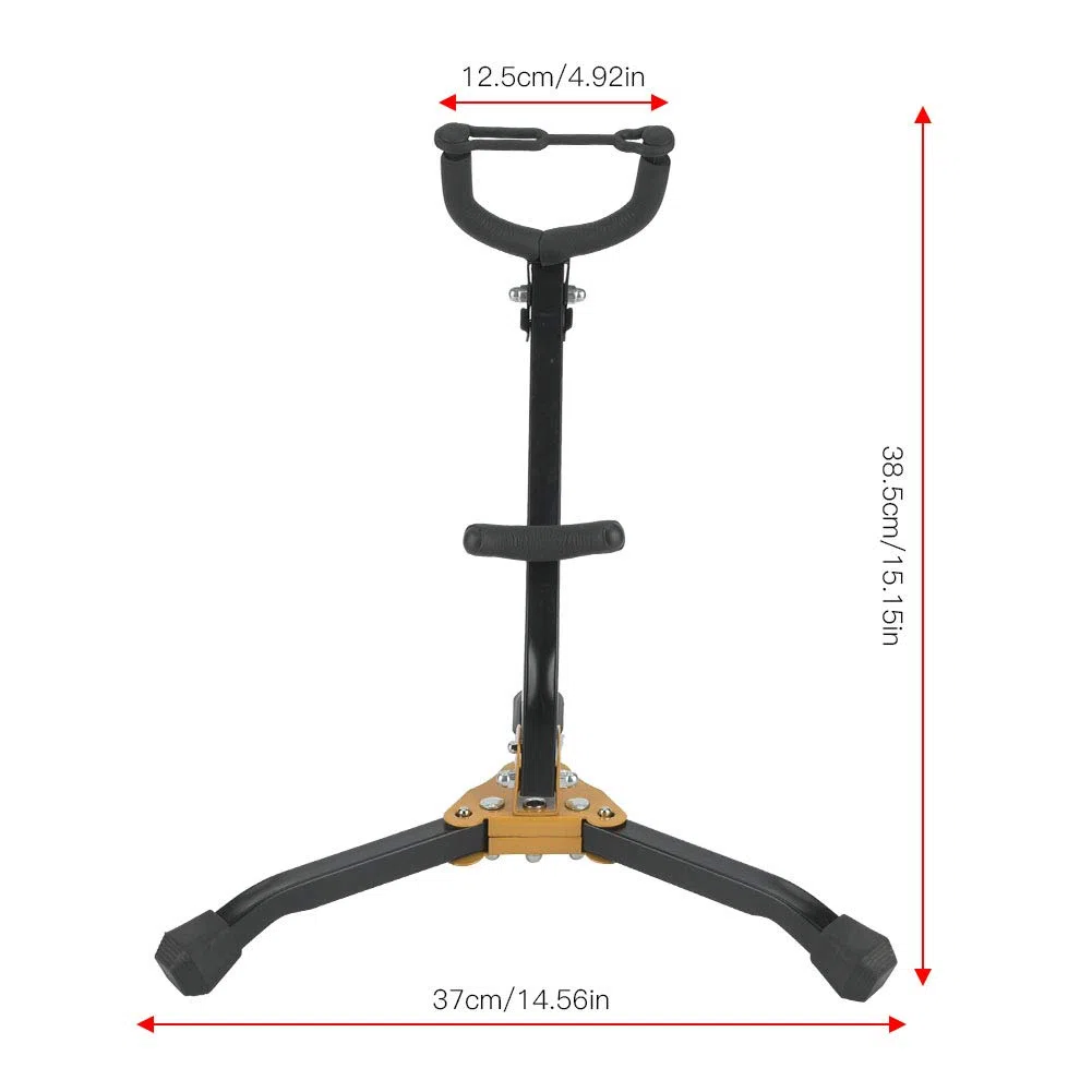 Faltbarer Saxophonständer,Saxophonständer Verstellbar Robustes Metall, Saxophone StandAlto Saxophone StandTenor Saxophon Ständer Rutschfest Tragbar für Saxophon Zubehör