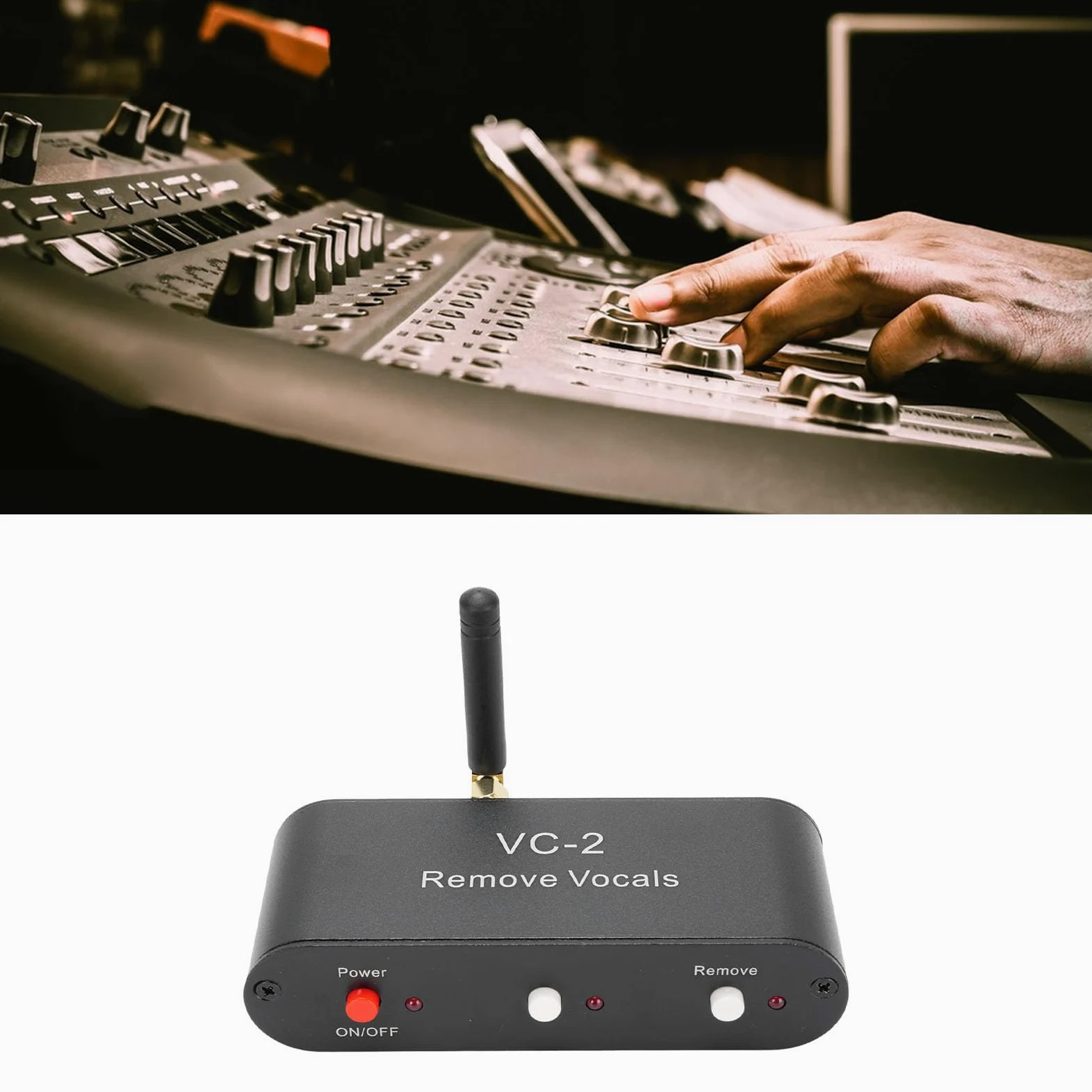 VC2 Karaoke Vocal -Entferner, Echtzeit -Voice -Canceller mit 5,0 und 3,5 Mm Aux -Eingang für Lautsprecher und Karaoke -Maschinen