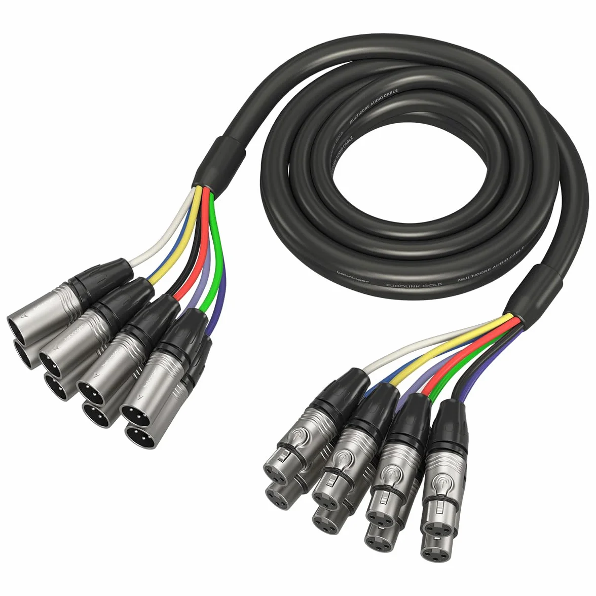 Behringer GMX-300 Gold Performance 3 m (10 Fuß) 8-Wege-Multicore-Kabel mit XLR-Anschlüssen