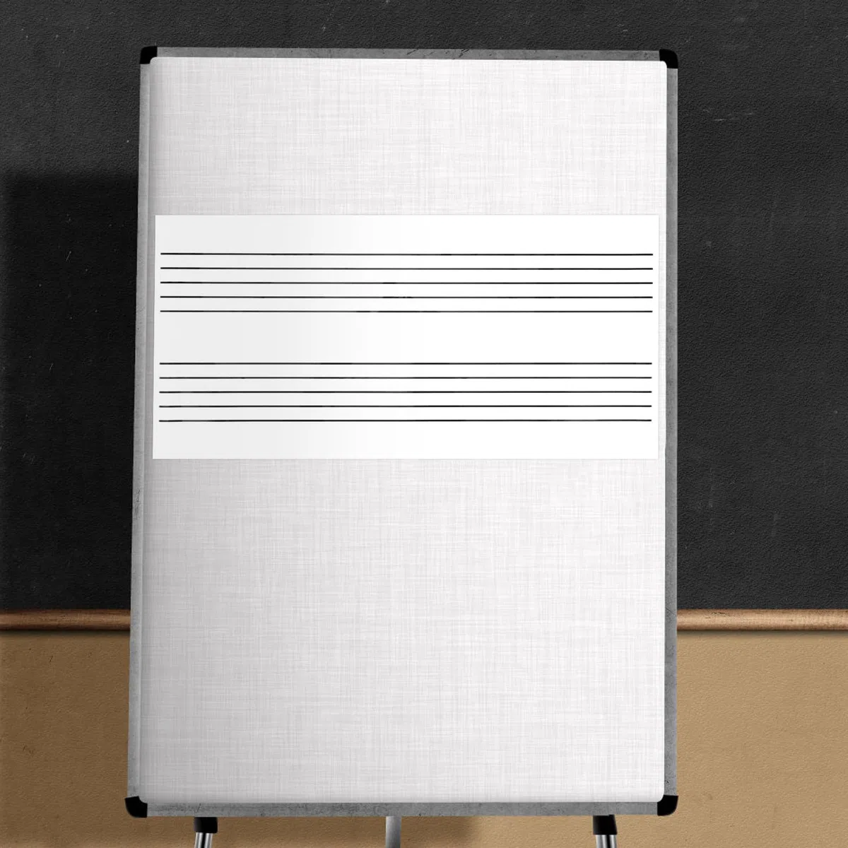 Abaodam Magnetische und Tragbar aus Gummi Whiteboard Tafel mit Notenlinien Wiederverwendbar für Musikunterricht und Klassenzimmergebrauch