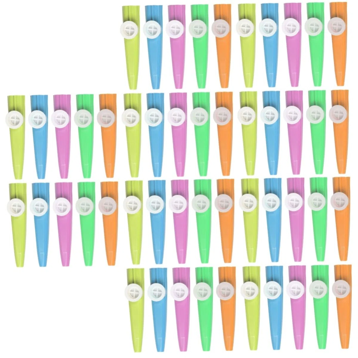 Vaguelly Kinder Kazoo Musikinstrument 50 Stück Kunststoff Kazoos Für Kinder Leicht Zu Spielen Lernspielzeug Für Musikförderung Und Freizeitaktivitäten