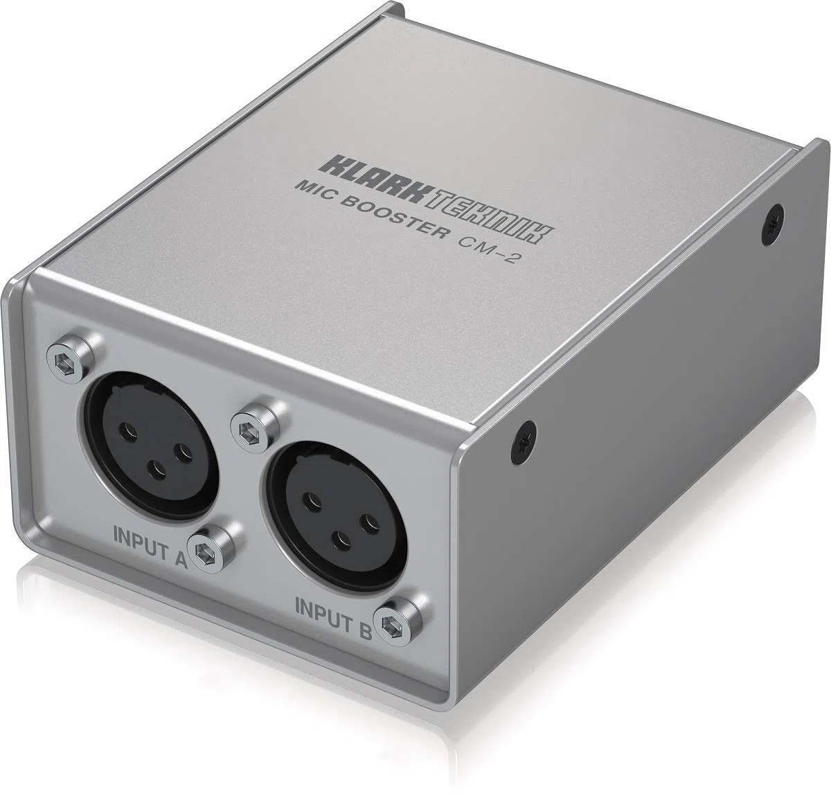 Klark Teknik MIC BOOSTER CM-2 Dynamischer 2-Kanal-Mikrofonverstärker mit hochwertigen Vorverstärkern