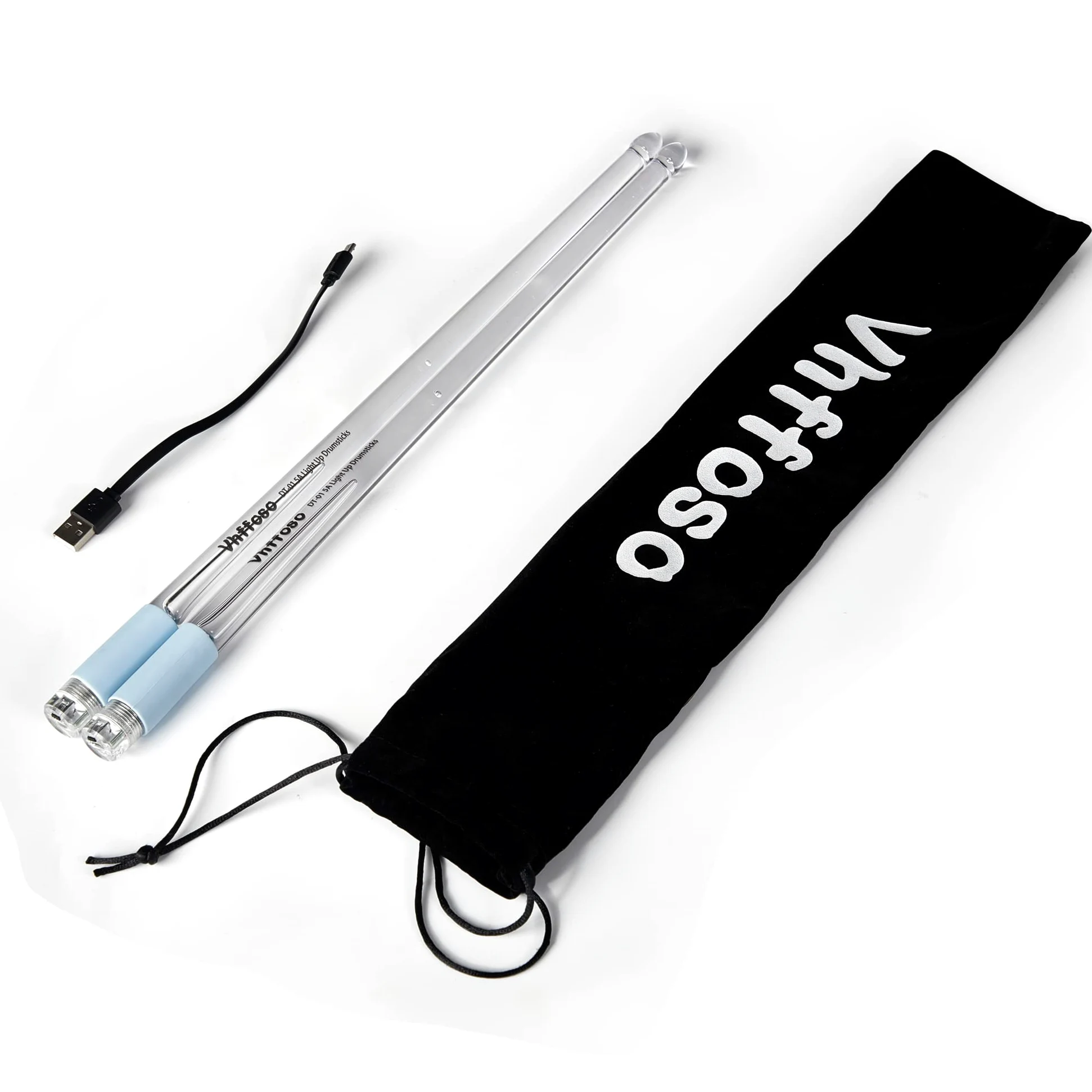 15 Farben LED Leuchten Trommelstock 5A, Beleuchtete Drumsticks