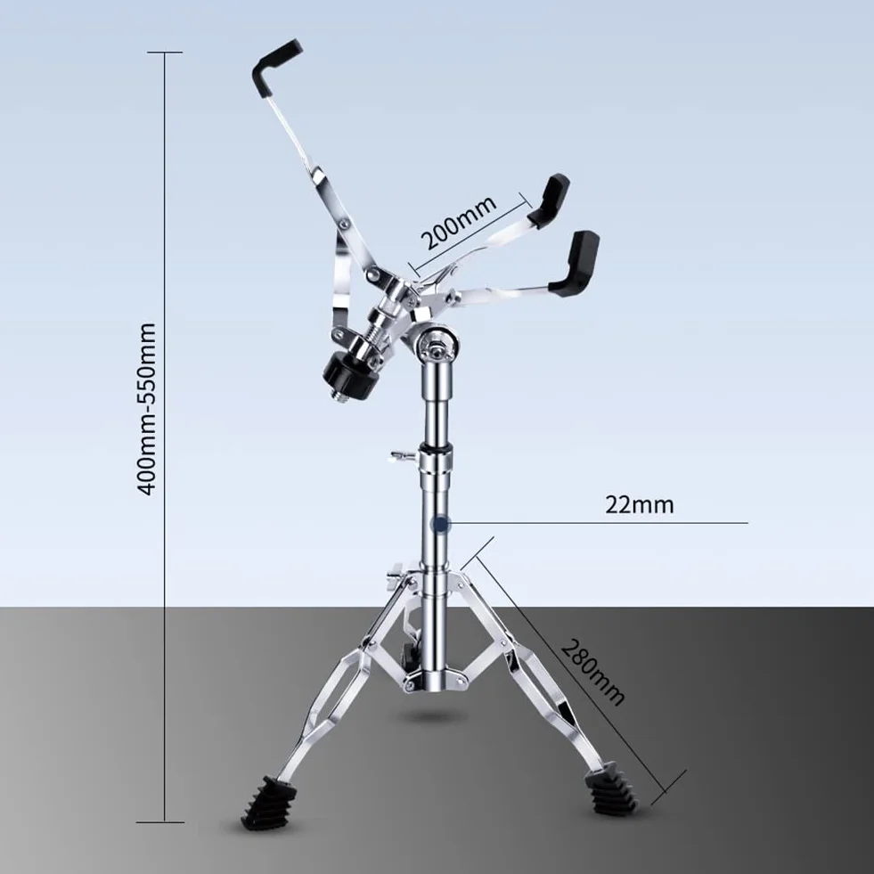Schlinge Trommel StäNder, Konzert Schlinge Trommel StäNder, Verstellbarer Snare StäNder, Doppelstrebig für 8 14 Trommeln, Stahlzungentrommel