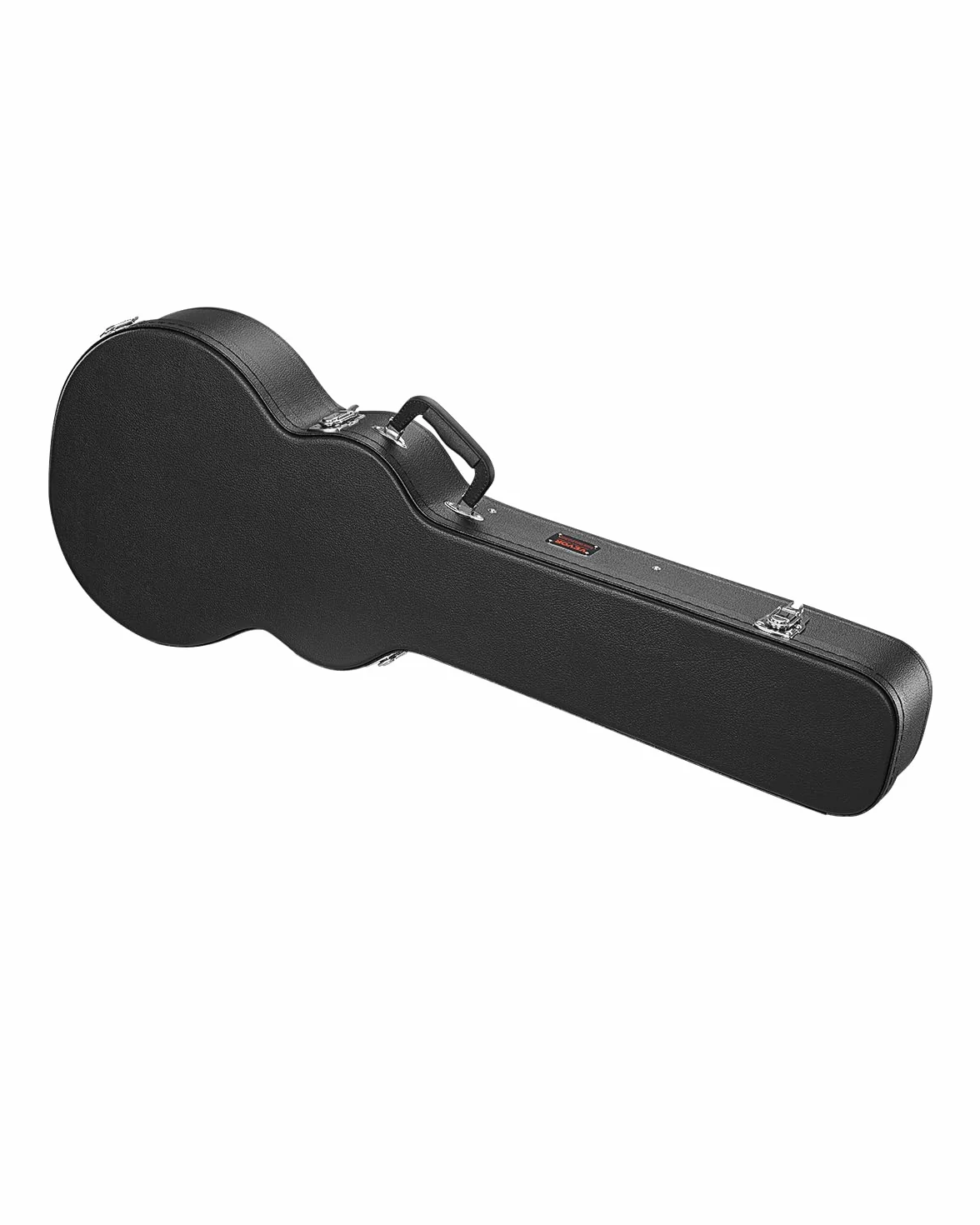 VEVOR Gitarrenkoffer, 105 cm kürbisförmiger Hartschalenkoffer für Gitarre, mit Schloss, Riegel, Schlüsselgriff, PVC-Polsterung, case, Hartschalen-Gitarrenkoffer, für 99 cm Les Paul-Gitarren, Schwarz