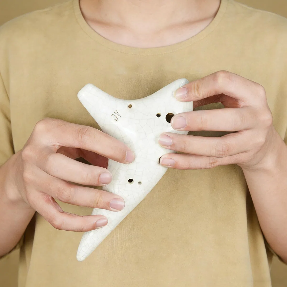 12-Loch Keramik Okarina, Musikinstrument für Lernende, ergonomisches Design, verbesserte Klangprojektion für Musikliebhaber, handgefertigte Ton Okarina