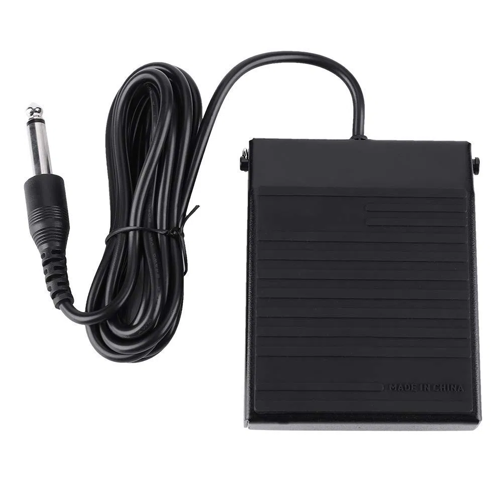 Sustain-Pedal für Keyboard, WTB004 Universelles Klavierpedal Geräuscharmes Halbpiedal Pianoaccessoire Polarisierbarer Schalter Pedal für Klavier und elektronisches Keyboard