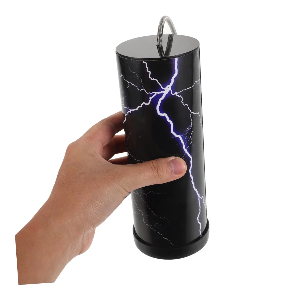 YARNOW Schwarze Feder Trommel mit Verstellbarem Klang und Vielseitigem Design aus Papier Metall und PVC für Musikalische Aufführungen und Aufnahmen