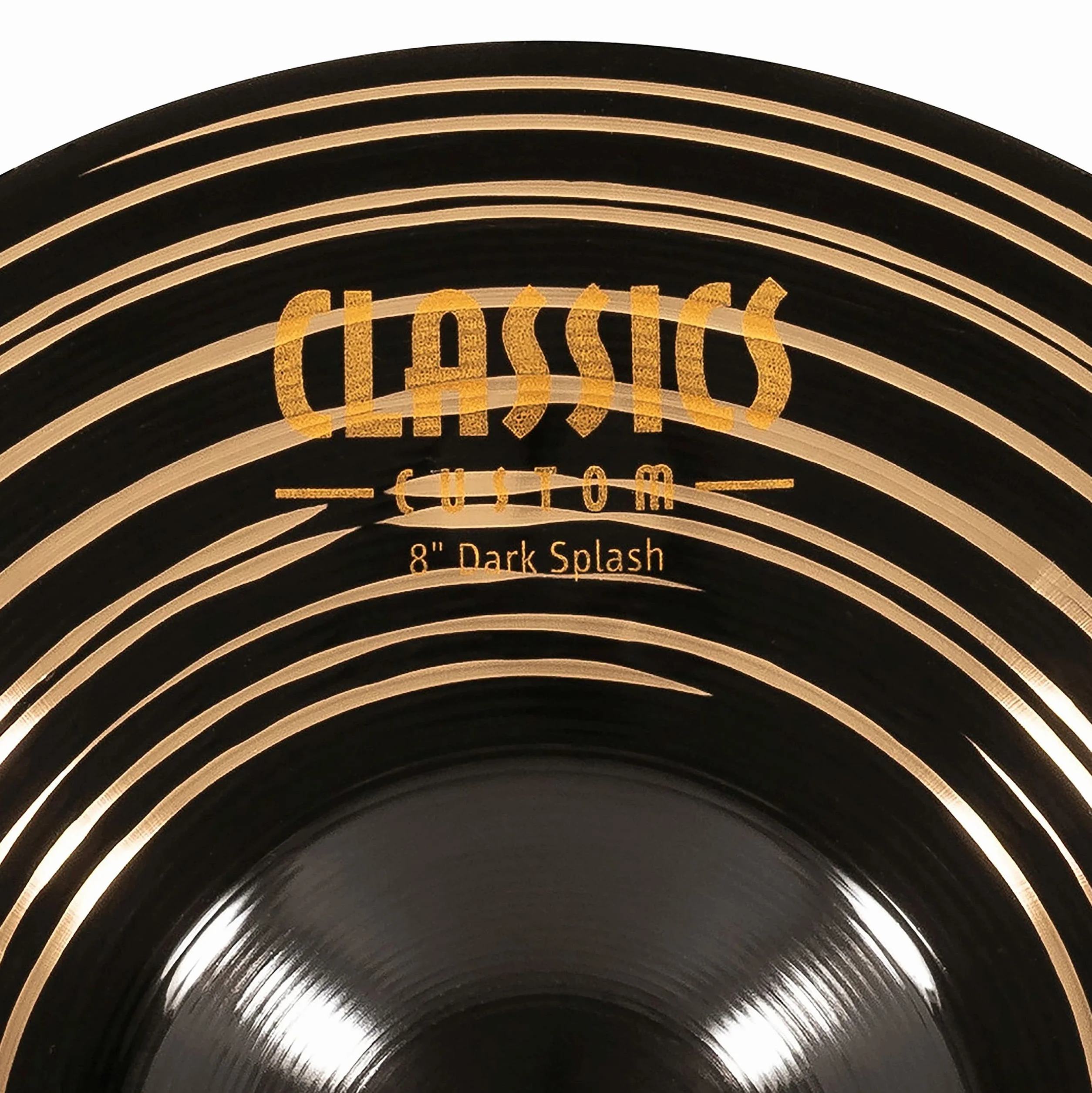 Meinl Cymbals Classics Custom Dark Splash — 8 Zoll (Video) Schlagzeug Becken (20,32cm) B12 Bronze, Dunkles Finish (CC8DAS)